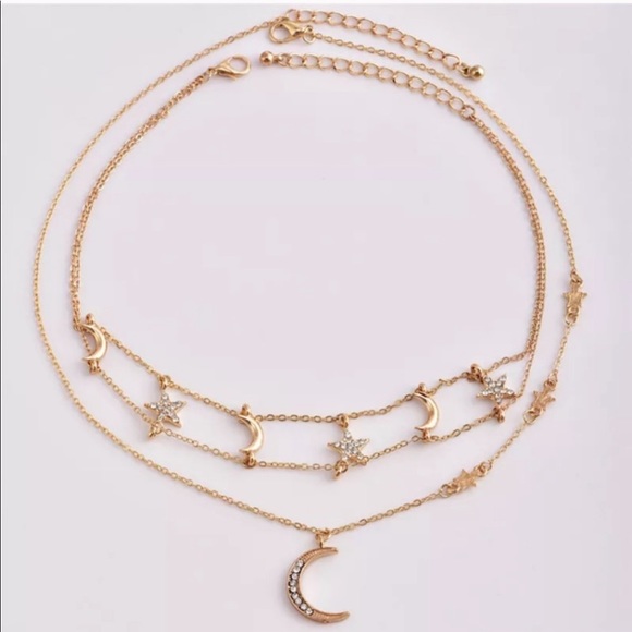 3/$30 💛 Moon And Star Choker - Picture 5 of 6